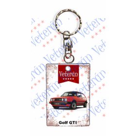 Veterán autós kulcstartó - Golf GTI