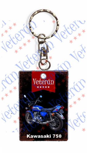Veterán motoros kulcstartó - Kawasaki 750