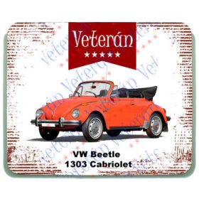 Veterán autós egérpad - Volkswagen Beetle 1303 Cabriolet