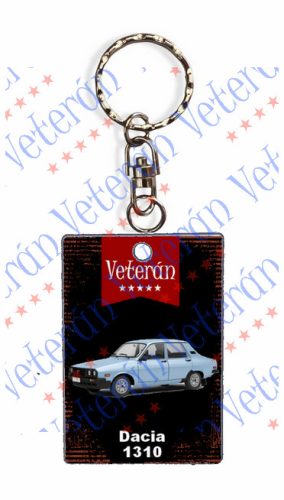 Veterán autós kulcstartó - Dacia 1310 kék