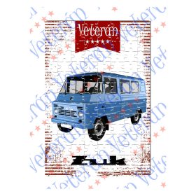 Veterán autós kirakó - ZUK kék