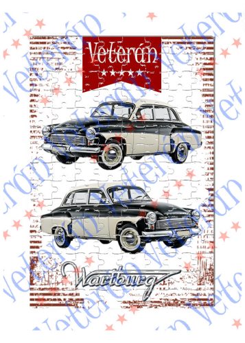 Veterán autós kirakó - Wartburg fekete