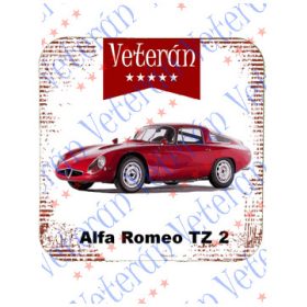 Veterán autós poháralátét - Alfa Romeo TZ 2