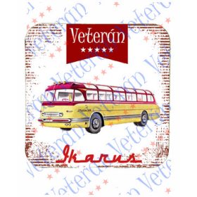 Veterán autós poháralátét - Ikarus busz 55