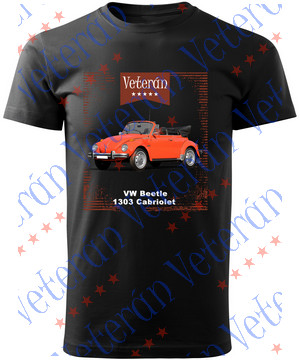 Veterán autós póló  - Volkswagen Beetle 1303 Cabriolet